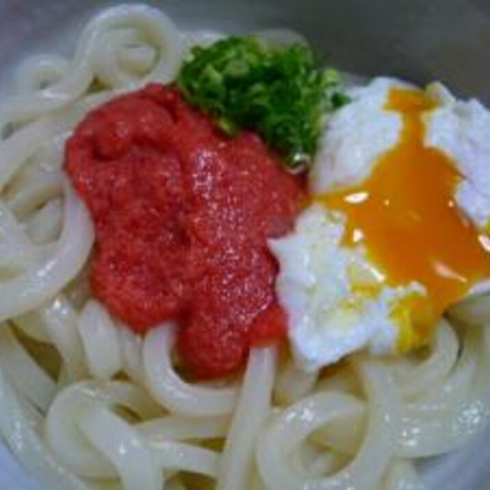 明太釜玉風うどん♪